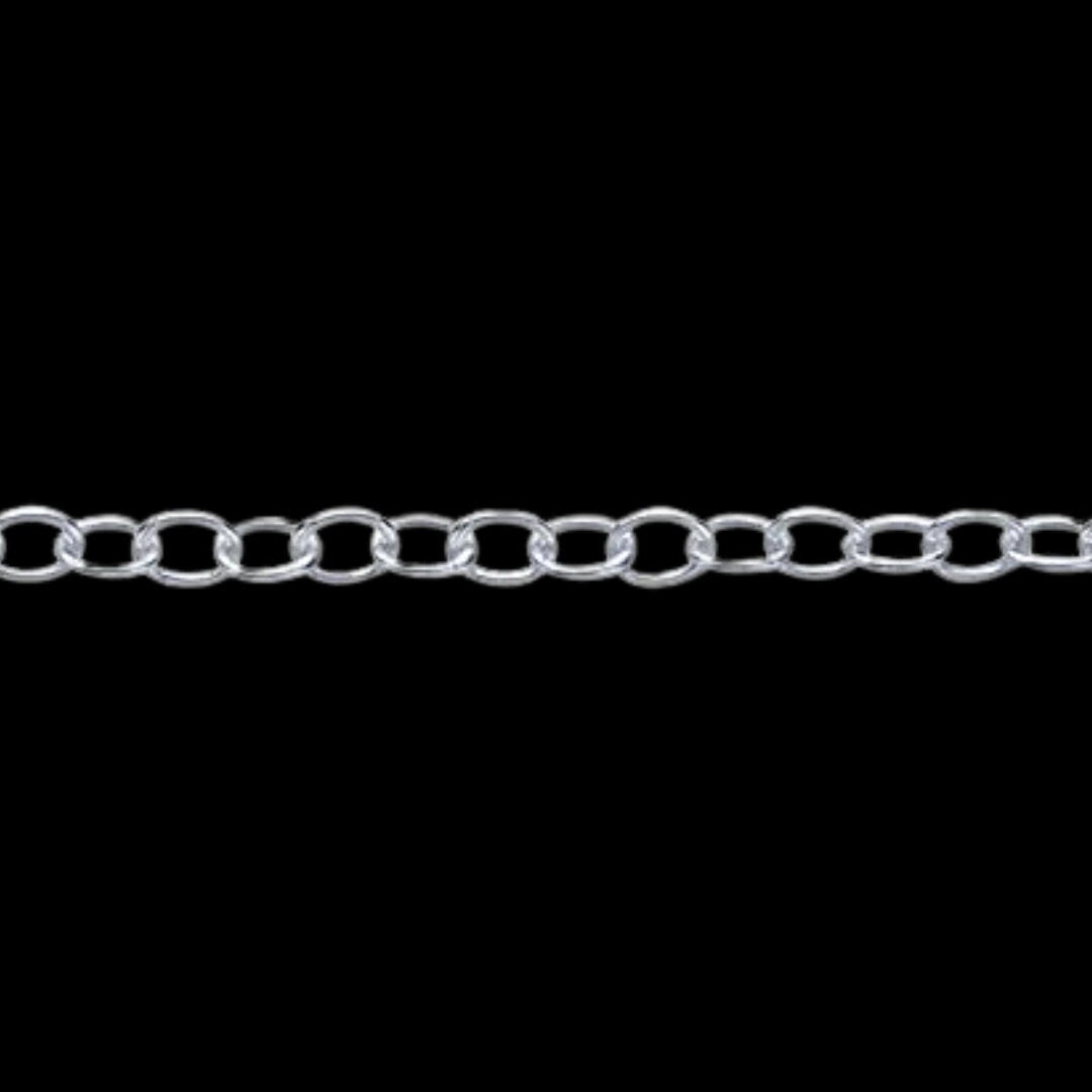 Sterling Silver 1.3mm Dainty Cable Chain