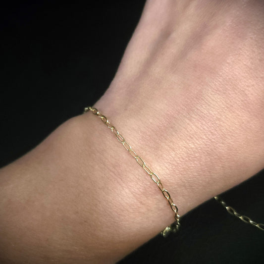 14kt Gold Filled Medium Paperclip Chain