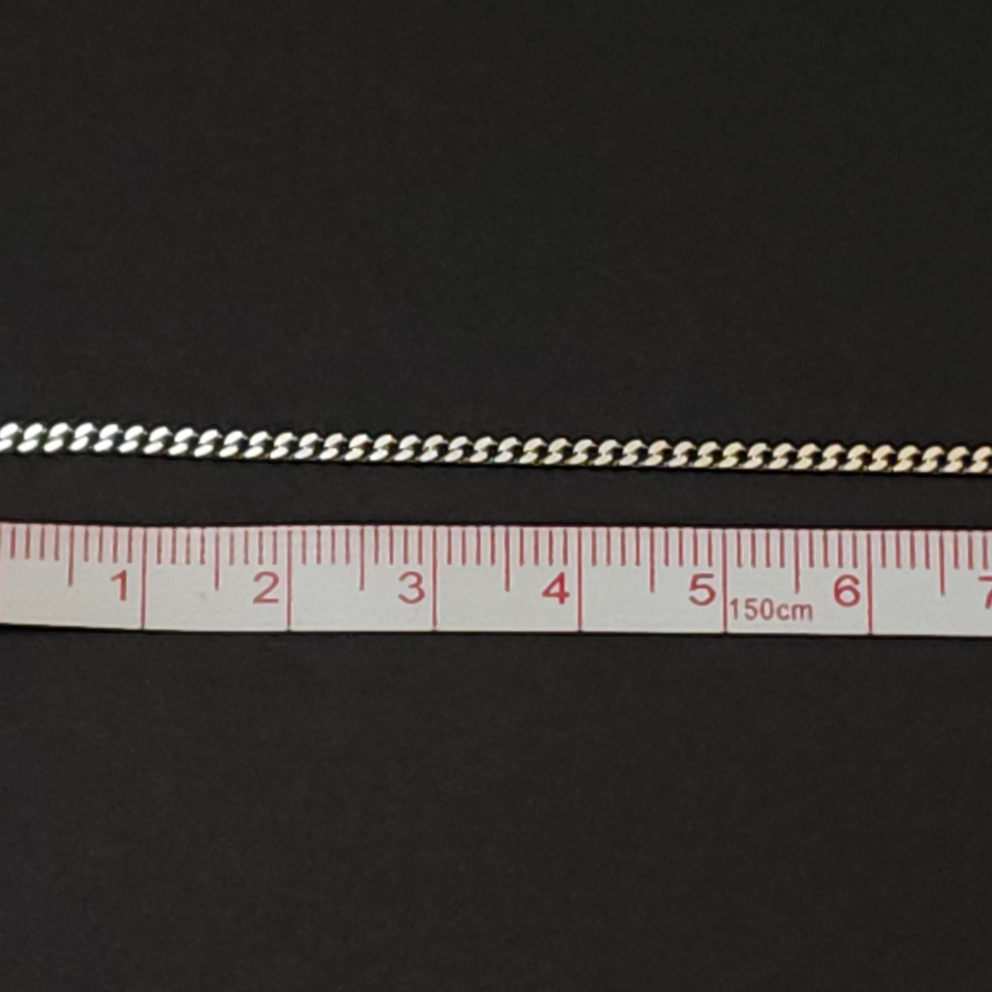 925 Sterling Silver Diamond Cut Curb Chain by the foot