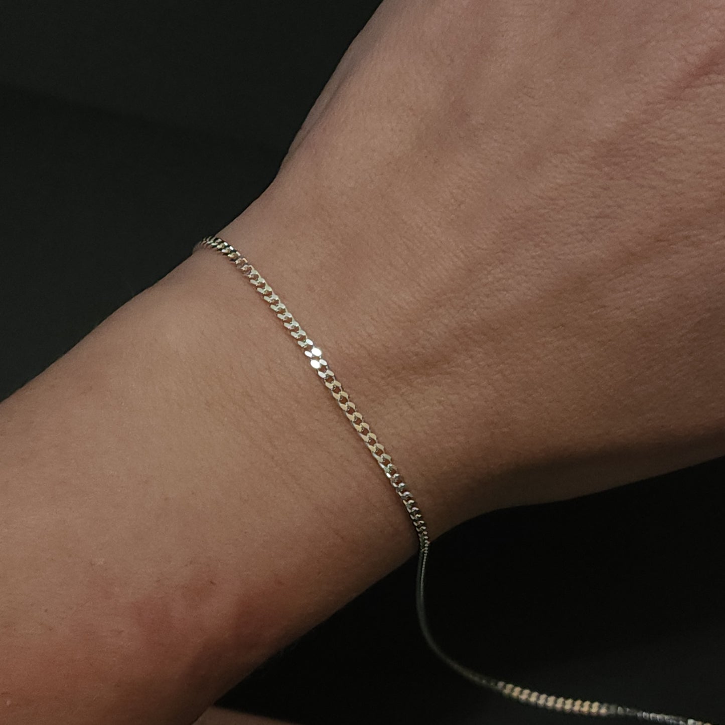 925 Sterling Silver Diamond Cut Curb Chain by the foot