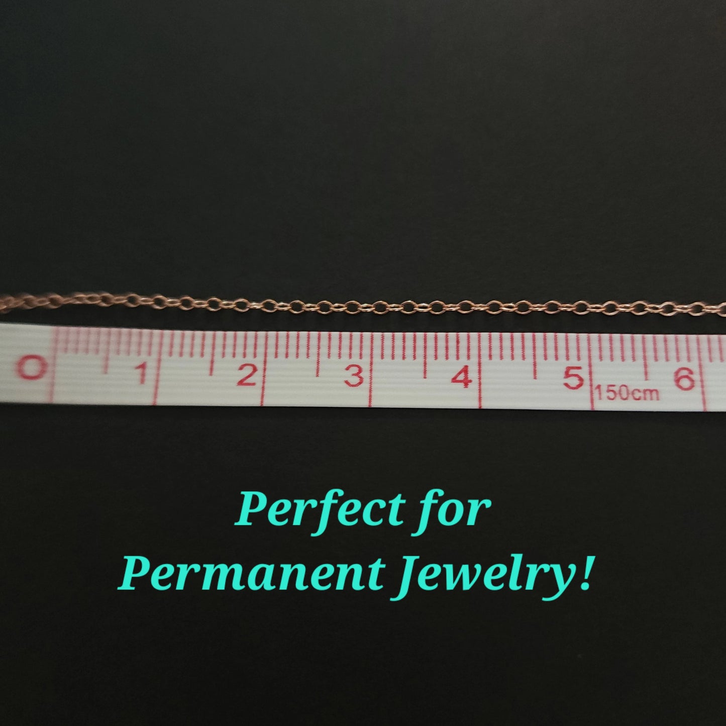 Rose Gold 14kt Gold Filled Dainty Cable Chain