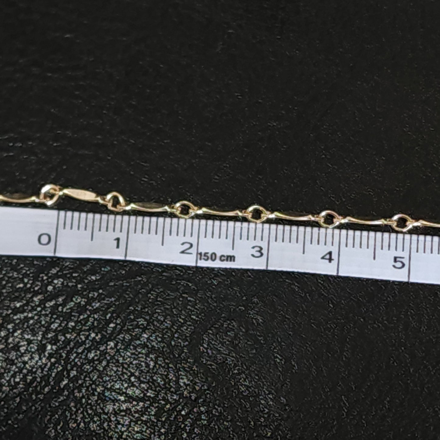 14kt Gold Filled Dapped Bar Chain
